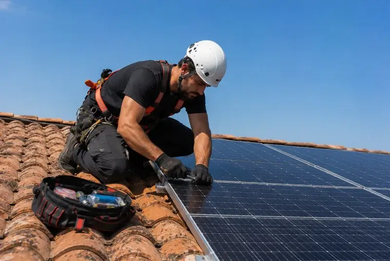 Maintenance et monitoring de panneaux solaires à la Couarde-sur-Mer