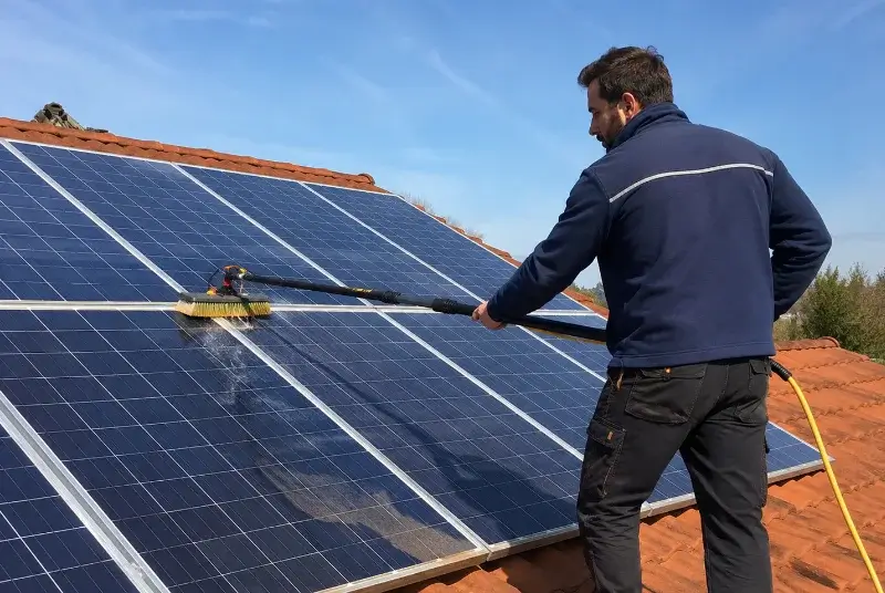 Nettoyage et entretien de panneaux solaires à la Couarde-sur-Mer