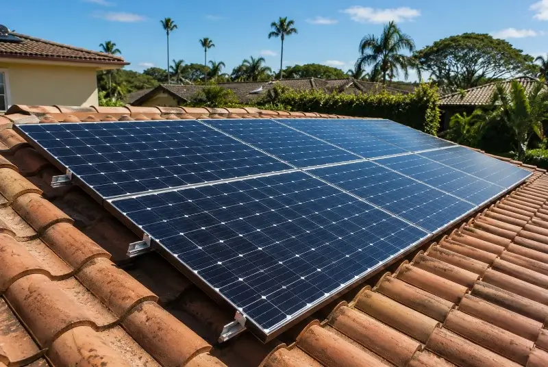 Installation de panneaux solaires à la Couarde-sur-Mer